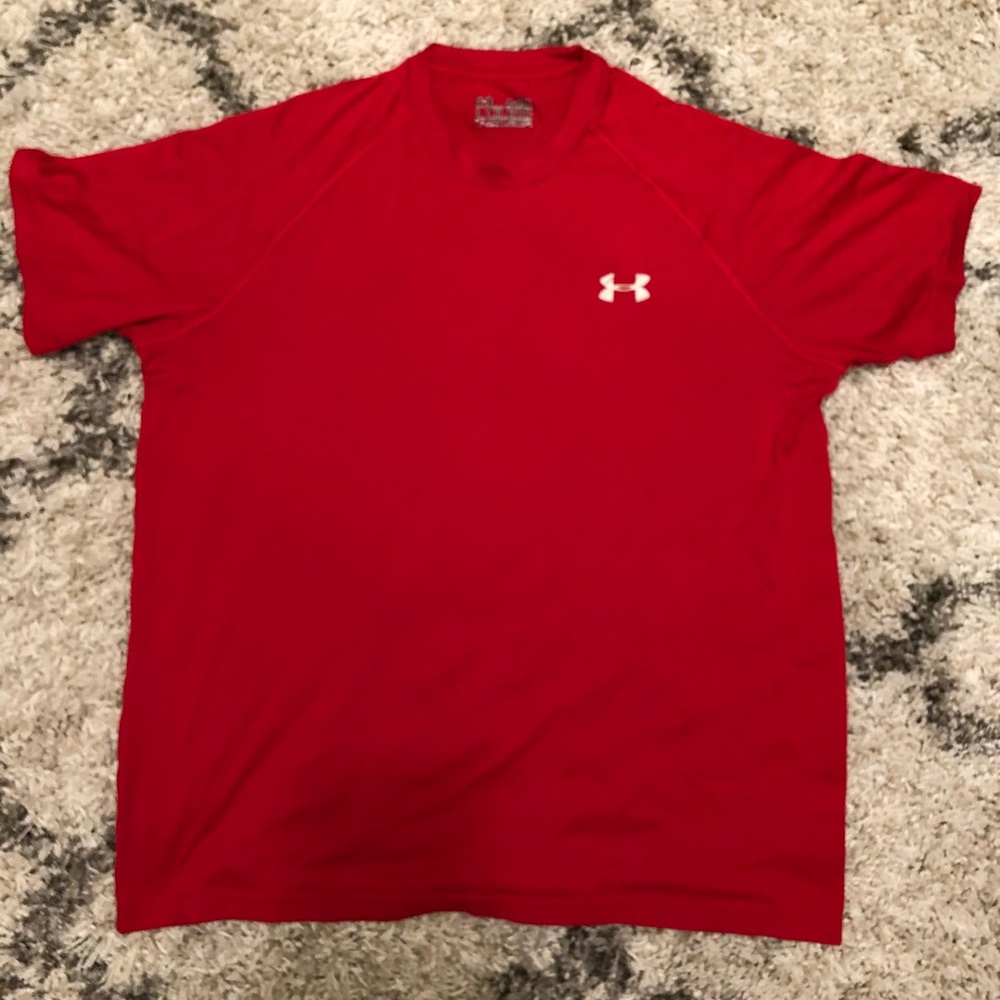Under Arnour Red Athletic T-Shirt